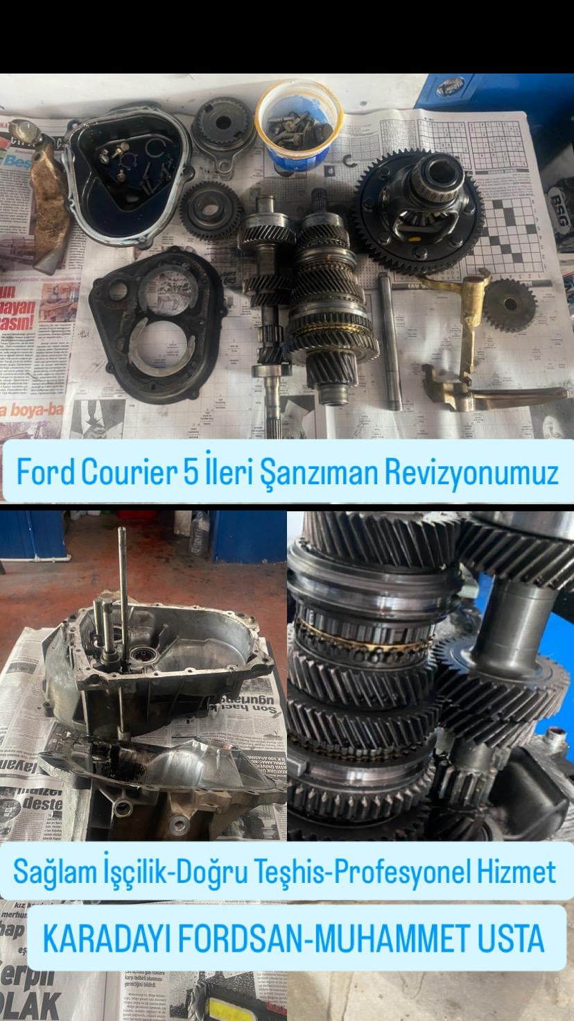 Ford Courier beş vitesli şanzıman revizyonu