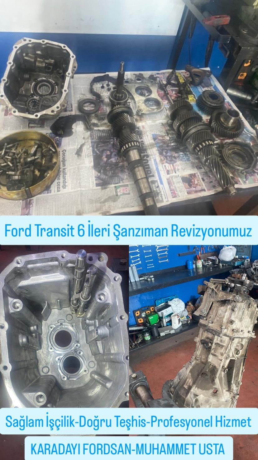 Ford Transit altı vitesli şanzıman revizyonu