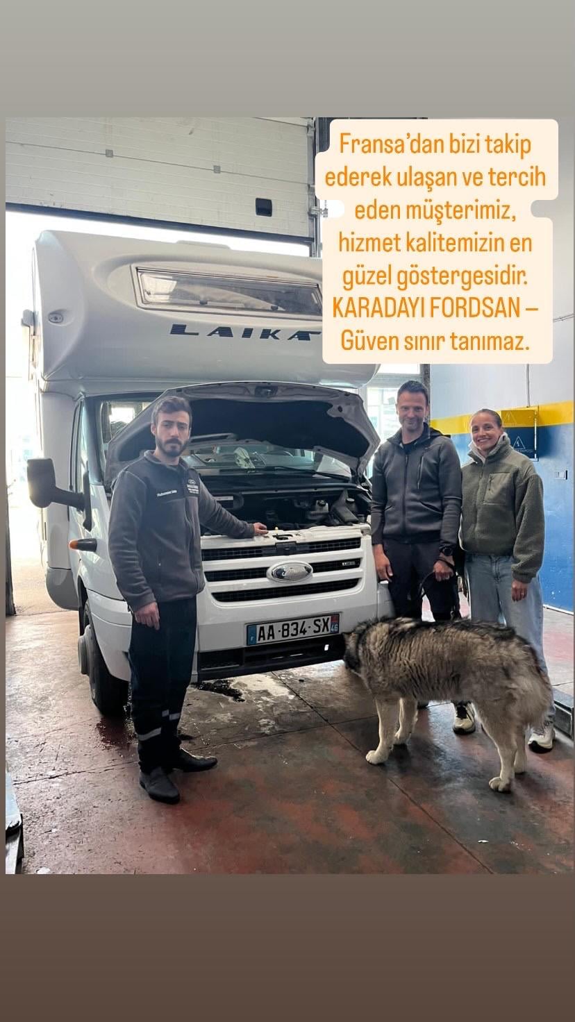 Servisimizde karavan ziyareti ve motor kontrolü