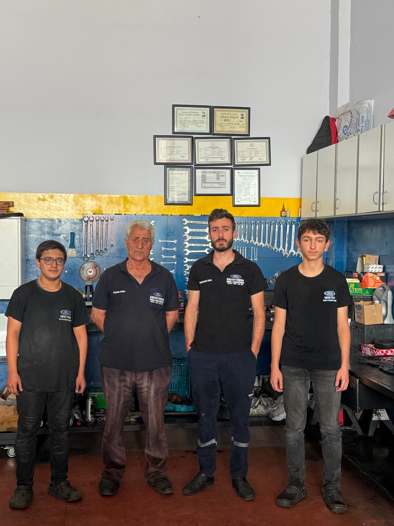 Karadayı Fordsan ekibi atölyede; haberle ilgili işletme fotoğrafı